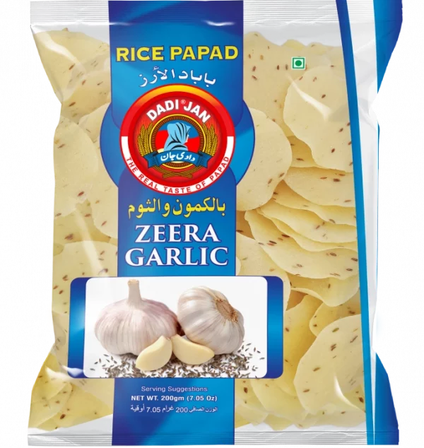 Rice Papad Zeera Garlic